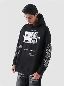 เสื้อฮู้ดสวมหัวโอเวอร์ไซส์สำหรับผู้หญิงและผู้ชายผ้าฝ้าย100% ขนาดใหญ่พิเศษสำหรับฤดูหนาวงานตามสั่ง - Product Image 3