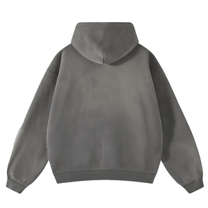 Sweats à capuche zippés d'hiver teints à l'acide pour hommes entièrement personnalisés 100% coton respirant pour hommes Heavy Weight Fleece Zipper Hoodie - Product Image 2