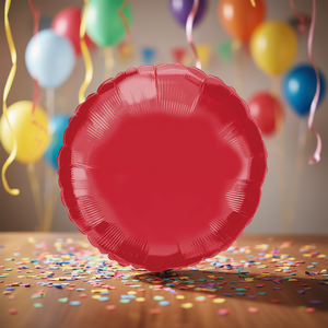 Globos Circulares Rojos para Fiesta, 81 cm, Bolsa de 12 Unidades - Product Image 2