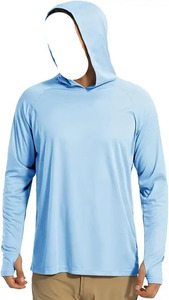 เสื้อตกปลามีฮู้ดสำหรับผู้ชายดีไซน์ใหม่ UPF 50 + พร้อมแผ่นป้องกันใบหน้าเสื้อตกปลาพิมพ์ลายได้ตามต้องการ - Product Image 2