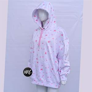 Sudadera con capucha personalizada con estampado de sublimación para mujer, ropa de calle informal con hombros caídos, ropa de invierno transpirable - Product Image 3