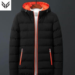 แจ็กเก็ตขนปลาปักเป้าสำหรับผู้ชายผ้าแคนวาสใส่สบายสไตล์สตรีทสำหรับใช้งานกลางแจ้ง - Product Image 1