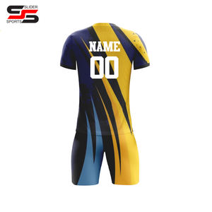 เสื้อฟุตบอลเสื้อทีมฟุตบอลพิมพ์ลายดิจิทัลเต็มตัวเสื้อเจอร์ซีย์ทีมออกแบบได้ตามต้องการ1ชุด - Product Image 6