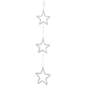 Luces de Navidad LED IP44 78550, Forma de Estrella (60 cm), Luz Blanca Cálida, por Lote de 1 Unidad - Product Image 1