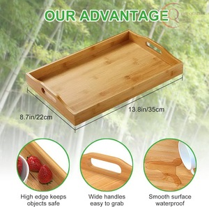 Bandeja de Servir de Madera de Forma Irregular Clásica, 100 Piezas MOQ, Colores y Logotipo Personalizables, No Tóxica, para Uso en el Hogar, Hoteles y Restaurantes - Product Image 2