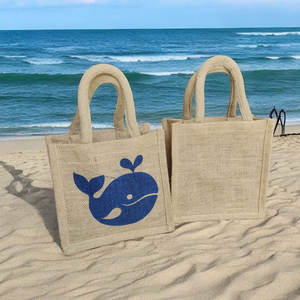 Top vente grande capacité Jute tissu sac de maquillage doux qualité supérieure personnalisé imprimé conception fermeture éclair cordon couverture à la mode - Product Image 1