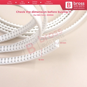 สายริบบิ้นขับเคลื่อนหลังคาซันรูฟแบบเลื่อน รุ่น BSR656 จำนวน 2 ชิ้น ขนาด 65 นิ้ว (166 ซม. ต่อชิ้น) สำหรับ H3 - Product Image 5