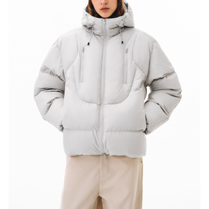 Chaqueta Acolchada con Cremallera y Capucha para Hombre, de Algodón, Abrigo Holgado y Cálido de Primavera, Personalizable para Parejas, Ropa de Abrigo al por Mayor - Product Image 5