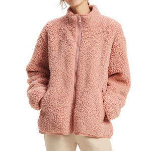 Vestes en polaire pour femmes Hauts d'hiver Fermeture éclair en polaire Pull haut Mode féminine Vêtements en polaire Vestes hauts pour femmes - Product Image 6