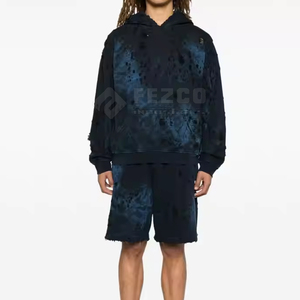 Nouvel Arrivage – Sweats à Capuche Homme Effet Vieilli, Respirants et Confortables, 100% Coton, Personnalisables, Faible MOQ, Prix de Gros pour la Saison Hivernale - Product Image 2