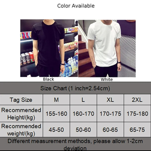 Camiseta 100% de algodón con cuello redondo para hombre, ocio diario, cuello redondo, manga corta, transpirable, Color sólido, logotipo frontal, estilo informal - Product Image 6