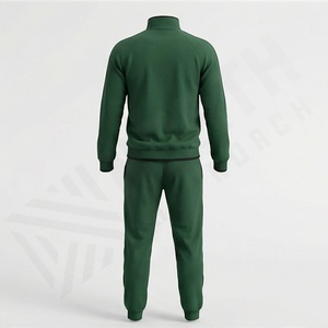 Survêtement d'hiver à capuche pour homme de haute qualité, personnalisable (impression et couleur), 100 % coton, respirant, léger, taille élastique - Product Image 2