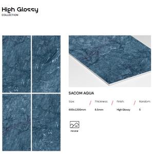 Carreaux de sol et de mur en porcelaine émaillée, couleur unie, haute brillance, 600x1200mm, personnalisables en usine, pour salle de bain et usage commercial - Product Image 5