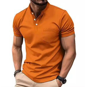 Knitwear Manufacturer Custom Spring Summer Gray Polo Collar Short Sleeve Women Beaded Pullover Knit Sweater - Product Image 2