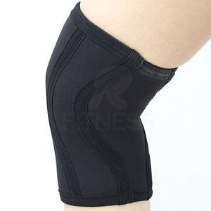 RC Fitness Wear 7mm Powerlifting <b>Knee</b> <b>Sleeves</b> Breathable <b>Neoprene</b> Unisex Customizable Size & Color in Black White High Quality - Product Image 3
