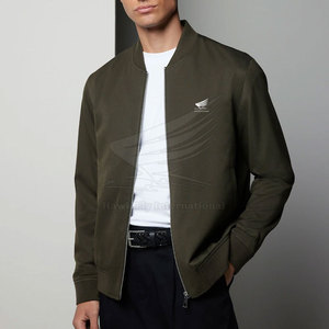 Chaqueta Bomber de Manga Larga para Hombre, Nuevo Diseño, con Logotipo Personalizado en la Parte Delantera, Estilo Urbano, Nailon/Poliéster, Invierno, Servicio OEM - Product Image 3