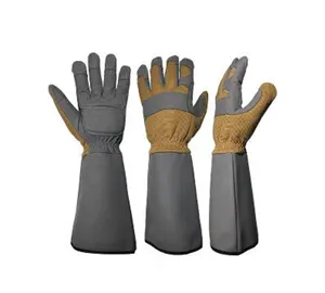工作手套100% 耐用全谷物工作建筑农民皮肤工业皮革工作手套