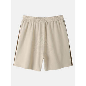 กางเกงขาสั้นลำลองของผู้ชายพร้อมโลโก้ออกแบบได้ตามต้องการผ้าฝ้ายระบายอากาศได้ดีสำหรับใส่วิ่ง - Product Image 2