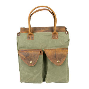 Sac en cuir d'extérieur de haute qualité, design unique, tissu Panama, résistant à l'eau, sac vintage - Product Image 1