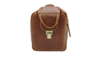 Neceser de cuero con estilo, organizador de cosméticos portátil, Kit DE ASEO personalizable, Kit de viaje personalizado, bolsa de maquillaje Unisex - Product Image 2