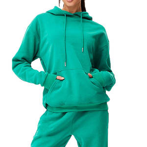 Sudaderas de Calle de Color Sólido, Transpirables, 100% Algodón para Mujer, Uso en Invierno, Diseño Personalizado, Resistentes al Viento, Ecológicas, Extra Grandes - Product Image 1