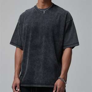 Alta calidad OEM 100% algodón ligero Unisex diseño de impresión personalizada Logo en blanco camisetas de gran tamaño para hombres venta al por mayor ropa de verano - Product Image 3