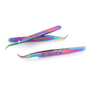 Extensiones de pestañas individuales de acero inoxidable japonés pinzas de volumen logotipo personalizado etiqueta privada con punta puntiaguda - Product Image 3