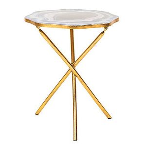 Table basse de haute qualité Table au design géométrique Table d'appoint en métal Design traditionnel fait à la main - Product Image 5