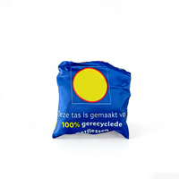 Sacs de courses en polyester écologiques personnalisés - Sacs à main pliables de grande capacité à imprimé fruits avec poignées en polyester pour usage quotidien