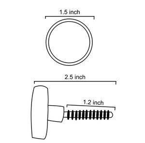 Brass & wooden round knob <b>pull</b> drawer cabinet for home dresser <b>door</b> cabinet furniture decorative kitchen wardrobe <b>handle</b> knobs - Product Image 5