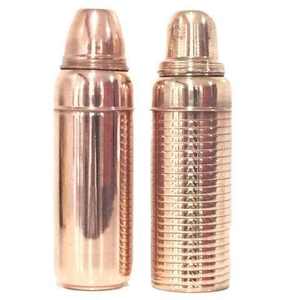 Premium Designer Etched <b>Copper</b> <b>Bottle</b> 1L Classic Style Leak-Proof Dishwasher Safe Business Gift Use <b>Copper</b> <b>Water</b> <b>Bottle</b> - Product Image 6