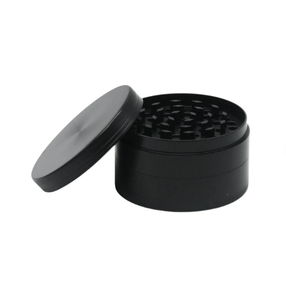 Large 2.5 Inch Black 4-Layer Handmade Natural Minimalist 3 Pieces Matte Herb Grinder Aluminum Herb Grinder Price Products - Product Image 1
