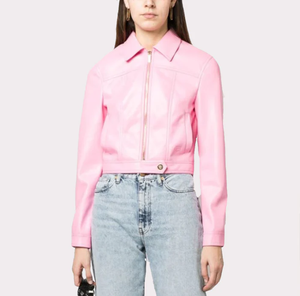 Nouveau modèle tendance : Blouson en cuir pour homme 2025, style vintage, col montant, logo frontal, coupe-vent et respirant - Product Image 4