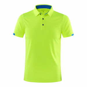 POLO de manga corta de secado rápido para deportes al aire libre y Fitness Top de solapa de malla transpirable y fresco - Product Image 1