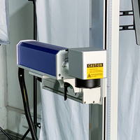Machine de marquage laser UV pour le marquage en vol sur plastique, verre, bouteilles PET, code de date, impression en ligne haute vitesse