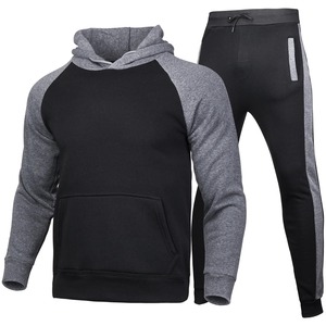 Sport chaud hommes 2 pièces/ensemble hiver Sportsuit 2024 nouveau sweat à capuche thermique polaire survêtement coupe-vent Gym hommes vêtements de sport - Product Image 2