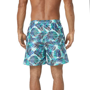 Ropa deportiva para hombre, bañadores de doble capa con estampado completo, pantalones cortos de calle con cintura elástica cómoda - Product Image 2