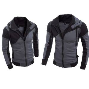 เสื้อมีฮู้ดของผู้ชายคอลเลคชั่นตามฤดูกาลขนาดพิเศษเสื้อฮู้ดแฟชั่นไขว้น้ำหนักเบาสำหรับฤดูใบไม้ร่วง2025 - Product Image 3