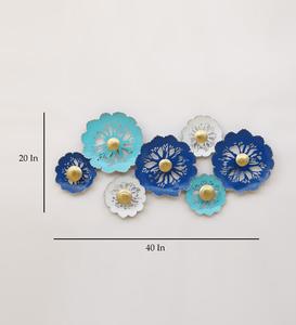 Décoration murale Affichage de fleurs en métal de luxe Art mural Lobby Cadre en fer forgé Art floral suspendu Décoration murale - Product Image 2