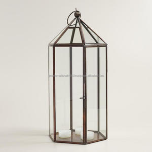 Linternas de velas decorativas para exteriores de hierro galvanizado de último diseño, decoración navideña para el jardín del hogar, vela elegante para iluminación festiva - Product Image 1