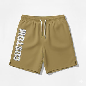 Pantalones Cortos de Satén Personalizados para Hombre con Bordado, Tela Transpirable para Entrenamientos, Gimnasio y Uso Casual - Product Image 1