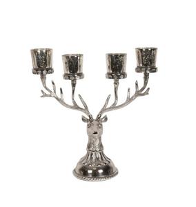 Porte-bougie en métal massif personnalisé, design cerf, porte-bougie artisanal en forme de renne, vente chaude. - Product Image 6