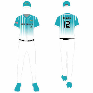 Uniforme de Béisbol de Alta Calidad, Conjunto Deportivo Personalizable, 100% Poliéster, Transpirable, de Secado Rápido, Tallas Grandes, Ropa de Equipo al por Mayor a Bajo Precio - Product Image 1