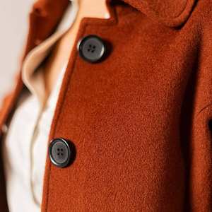 Designer Womens Winter Fashion Long Coat Autumn Wool Blends Overcoat Plus Size Cotton & Wool Elegant Designer Coat - Product Image 6