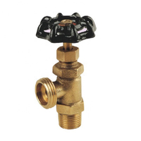 Válvula de Drenaje para Calderas de Latón Fundido de Alta Calidad, Personalizable, Disponible en Fábrica, 125 PSI WOG, 3/4" FIP X 3/4" MHT