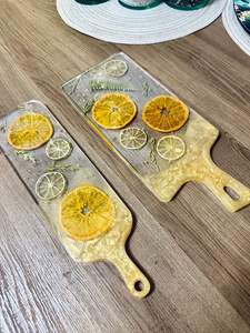 BANDEJA DE SERVICIO DE EPOXI DE RESINA PERSONALIZABLE CON ESTILO MUDO Diseño rectangular para el hogar Restaurante Hotel Bandeja de resina - Product Image 5