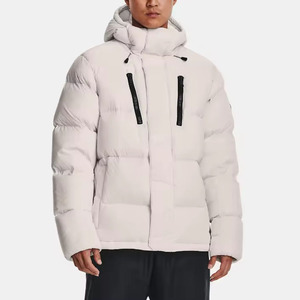 Veste chaude et imperméable avec logo personnalisé Veste surdimensionnée décontractée à col montant Veste d'hiver en duvet pour hommes Veste bouffante pour hommes - Product Image 1