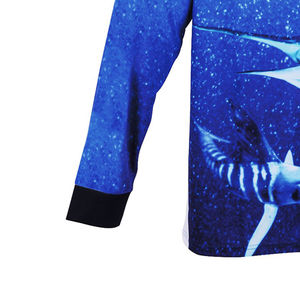 Camisas de pesca de talla grande al por mayor de alta calidad, sublimación de poliéster, tela suave, manga larga, sublimación completa, protección UV OEM - Product Image 2