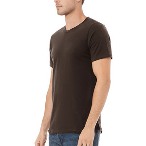 Venta al por mayor de fábrica de calidad, transpirable Camiseta de algodón con estampado personalizado, camiseta de Jersey de algodón ajustada con etiqueta privada de Color sólido - Product Image 1