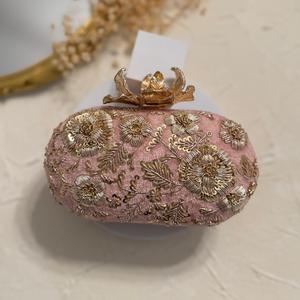 Monederos de noche de otoño impermeables bordados a mano marrones hechos a medida Material de microfibra para tiendas de diseñadores de moda - Product Image 6